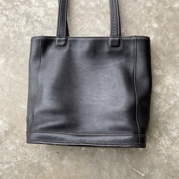 Coach Vintage 9305 Bleeker Duffel Black Leather Bag - Picture 5 of 9